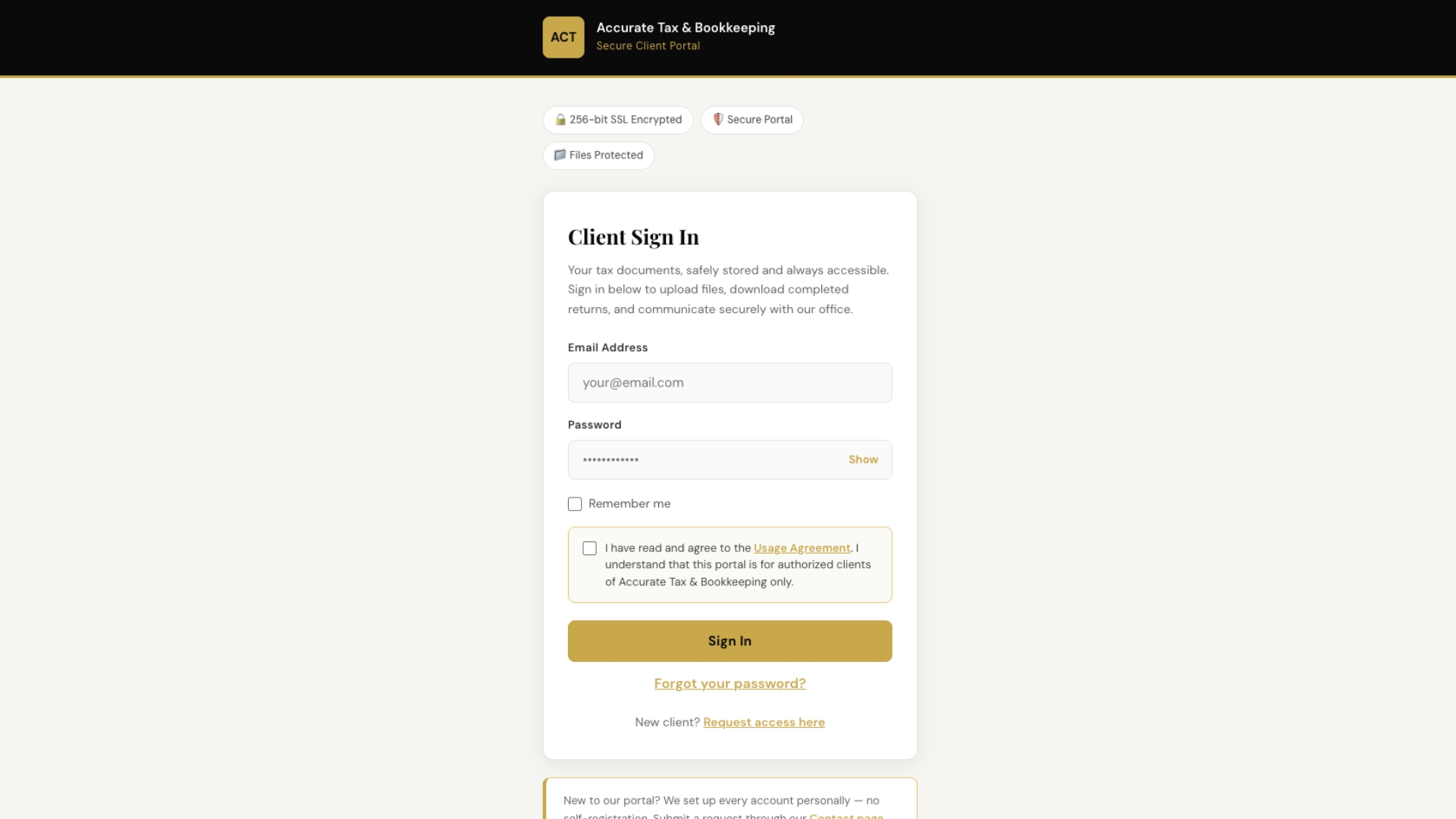 Secure Client Portal